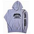 JAH WORKS X LIFE SEED@GRAY OLD SCHOOL HOODIE 