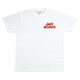 y̔z JAH WORKS WORDS, SOUND & POWER TEE *WHITE